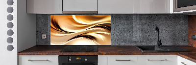 Pannello retrocucina con motivo a onde astratte