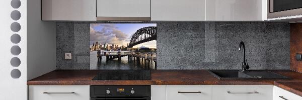 Pannello paraschizzi cucina con stampa del Ponte di Sydney come motivo decorativo