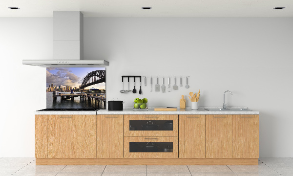 Pannello paraschizzi cucina con stampa del Ponte di Sydney come motivo decorativo