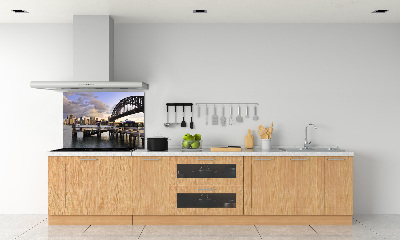 Pannello paraschizzi cucina con stampa del Ponte di Sydney come motivo decorativo
