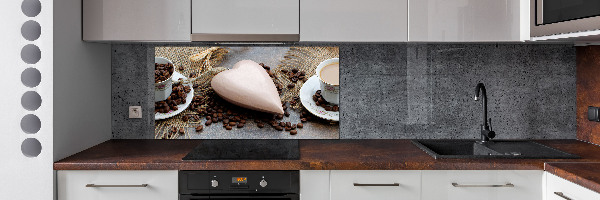 Rivestimento parete cucina in finitura color caffè latte