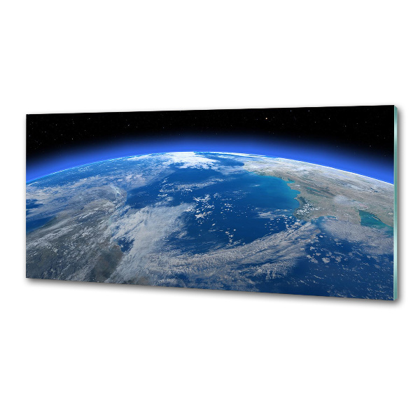 Pannello retrocucina con stampa raffigurante il pianeta Terra