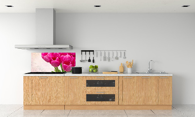 Pannello retrocucina con motivo Giardino rosa