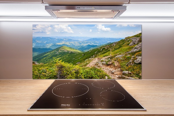 Pannello paraschizzi cucina con motivo Colline verdi