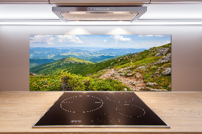 Pannello paraschizzi cucina con motivo Colline verdi