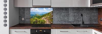 Pannello paraschizzi cucina con motivo Colline verdi