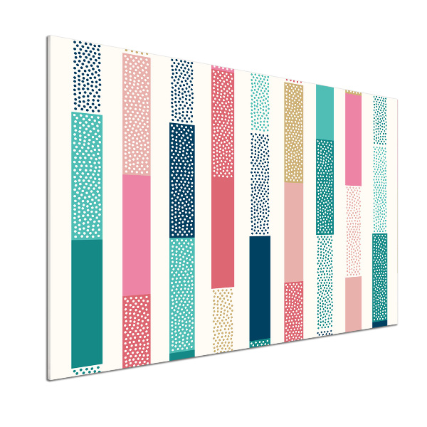 Pannello retrocucina con strisce colorate