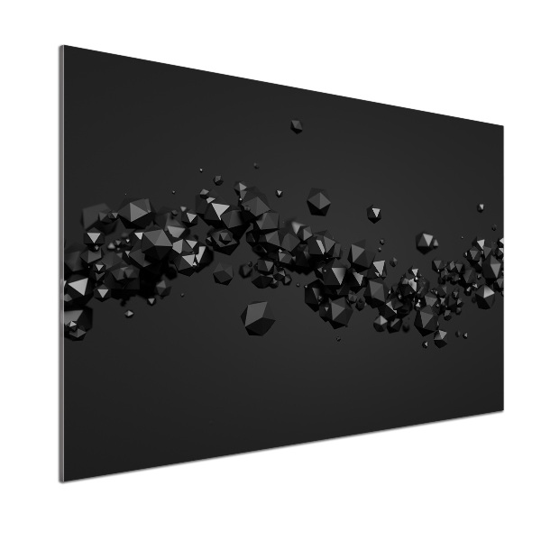 Rivestimento parete cucina con motivo a astrazione 3D