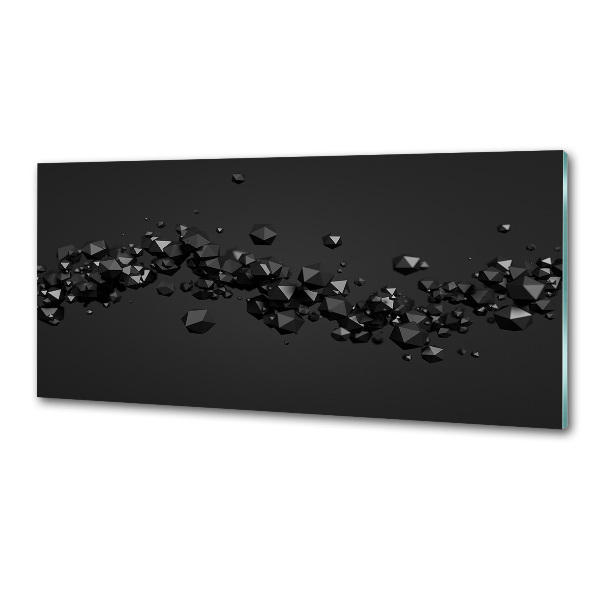 Rivestimento parete cucina con motivo a astrazione 3D