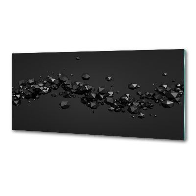 Rivestimento parete cucina con motivo a astrazione 3D