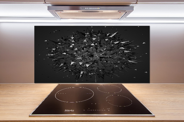 Pannello retrocucina con motivo ad astrazione 3D