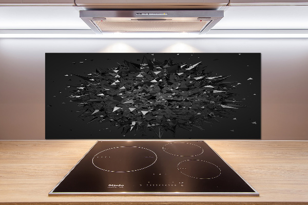 Pannello retrocucina con motivo ad astrazione 3D