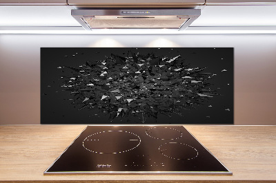 Pannello retrocucina con motivo ad astrazione 3D