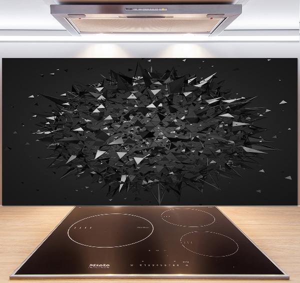 Pannello retrocucina con motivo ad astrazione 3D