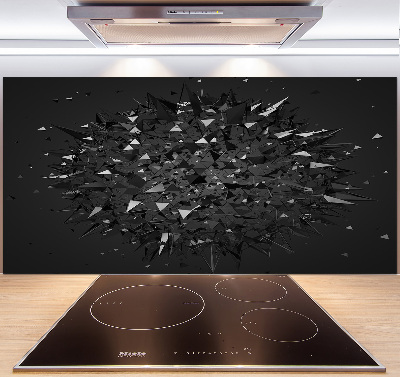 Pannello retrocucina con motivo ad astrazione 3D