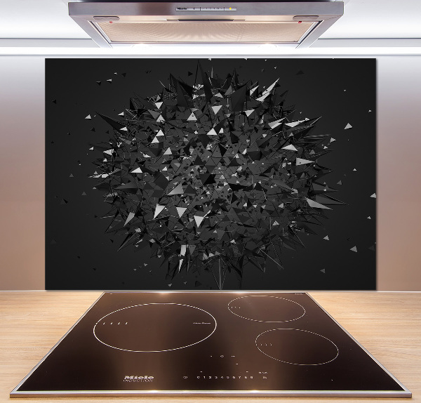 Pannello retrocucina con motivo ad astrazione 3D