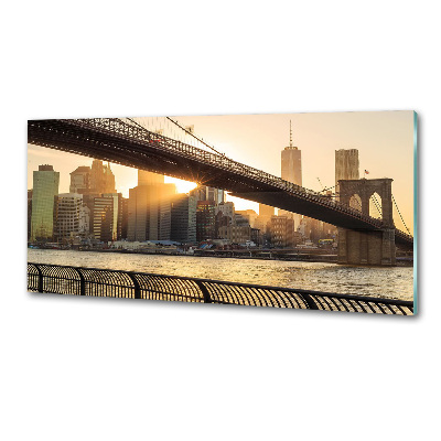 Rivestimento parete cucina con motivo Ponte di Brooklyn