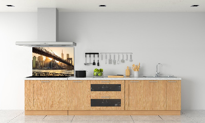Rivestimento parete cucina con motivo Ponte di Brooklyn