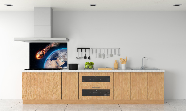 Pannello paraschizzi cucina con motivo Meteora cadente