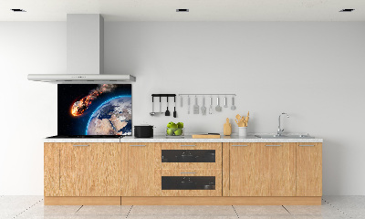 Pannello paraschizzi cucina con motivo Meteora cadente