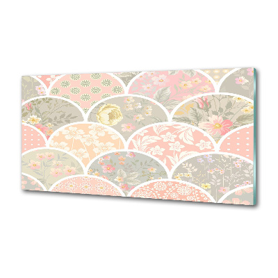 Pannello paraschizzi cucina con ornamenti decorativi