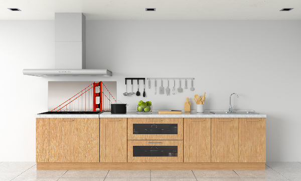 Pannello paraschizzi cucina con stampa del Ponte di San Francisco