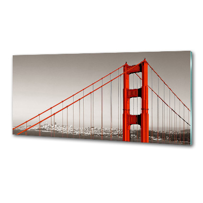 Pannello paraschizzi cucina con stampa del Ponte di San Francisco