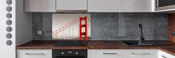Pannello paraschizzi cucina con stampa del Ponte di San Francisco