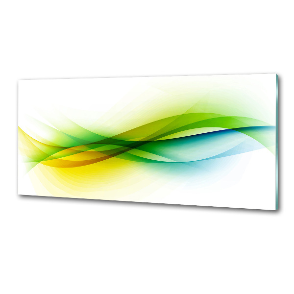 Pannello retrocucina con motivo a onde astratte