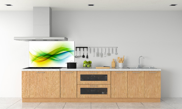 Pannello retrocucina con motivo a onde astratte