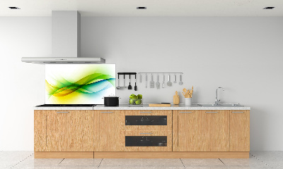 Pannello retrocucina con motivo a onde astratte