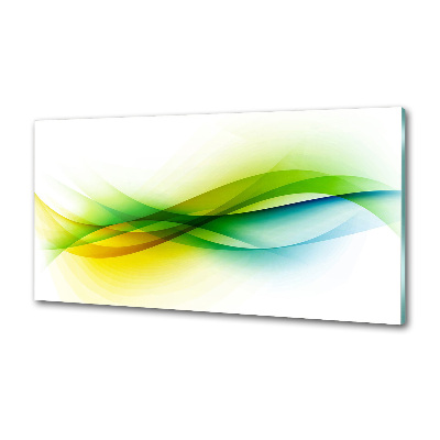 Pannello retrocucina con motivo a onde astratte