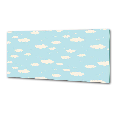 Rivestimento parete cucina con motivo Nuvole