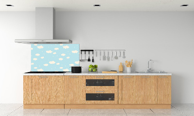 Rivestimento parete cucina con motivo Nuvole