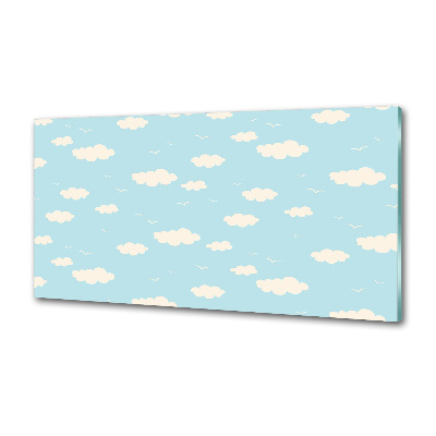 Rivestimento parete cucina con motivo Nuvole