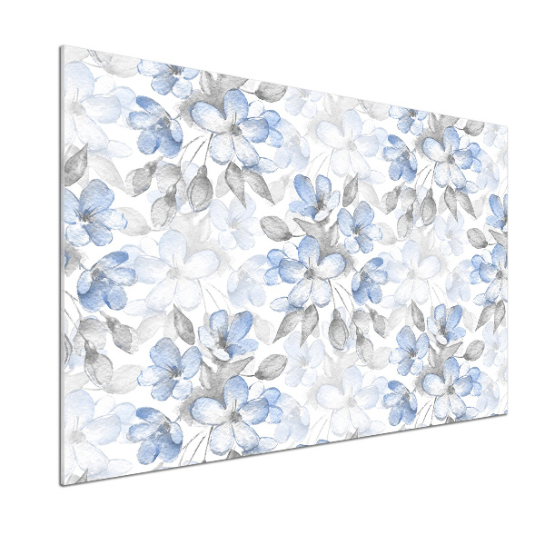 Pannello retrocucina con motivo di fiori delicati