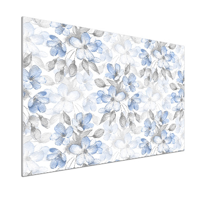 Pannello retrocucina con motivo di fiori delicati