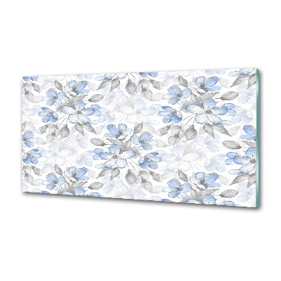 Pannello retrocucina con motivo di fiori delicati