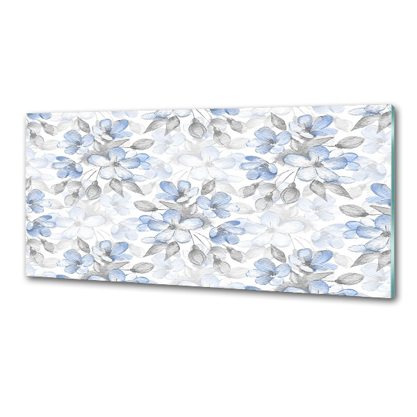 Pannello retrocucina con motivo di fiori delicati