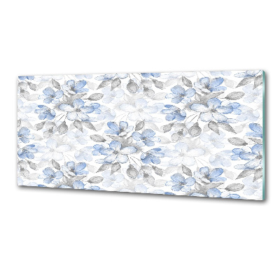 Pannello retrocucina con motivo di fiori delicati