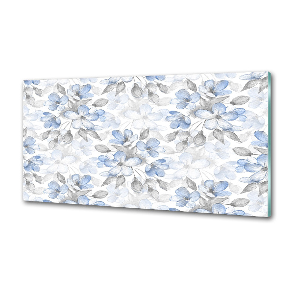 Pannello retrocucina con motivo di fiori delicati