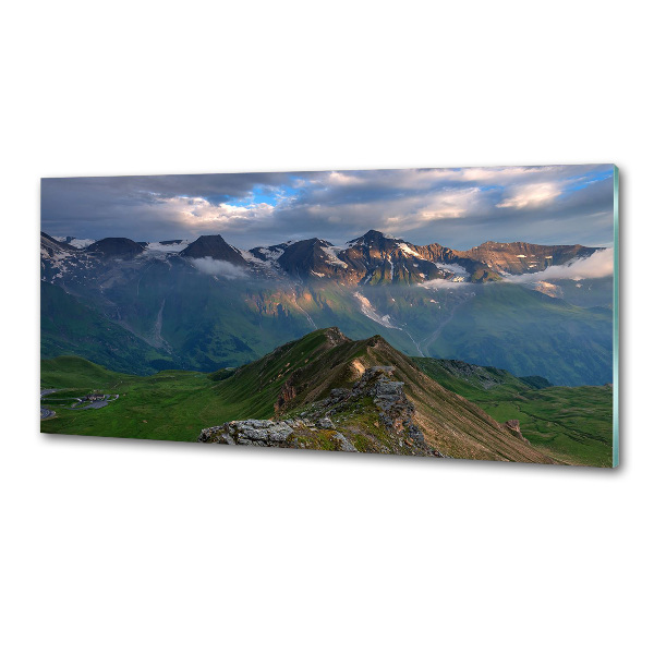 Rivestimento parete cucina con motivo Cime montuose