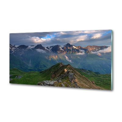 Rivestimento parete cucina con motivo Cime montuose