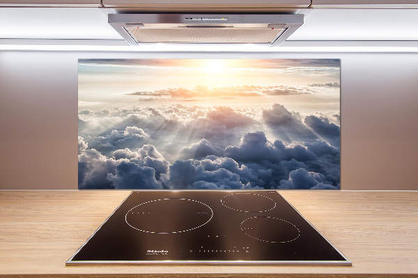 Pannello retrocucina con motivo «Nuvole viste dall'alto»