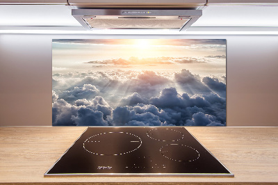 Pannello retrocucina con motivo «Nuvole viste dall'alto»