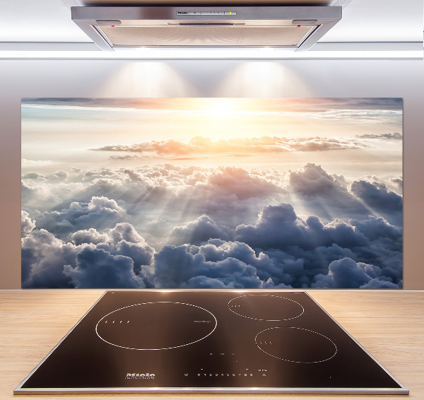 Pannello retrocucina con motivo «Nuvole viste dall'alto»