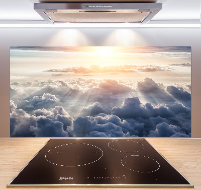 Pannello retrocucina con motivo «Nuvole viste dall'alto»
