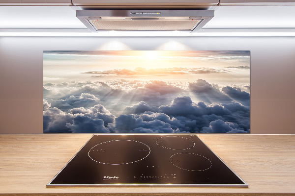 Pannello retrocucina con motivo «Nuvole viste dall'alto»