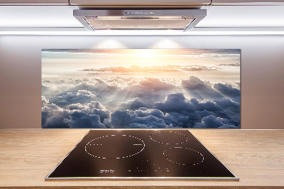 Pannello retrocucina con motivo «Nuvole viste dall'alto»