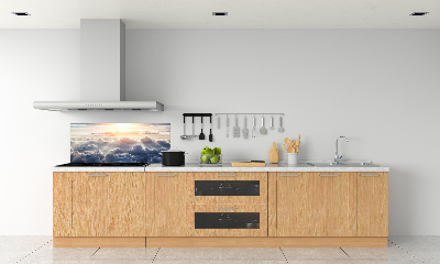 Pannello retrocucina con motivo «Nuvole viste dall'alto»